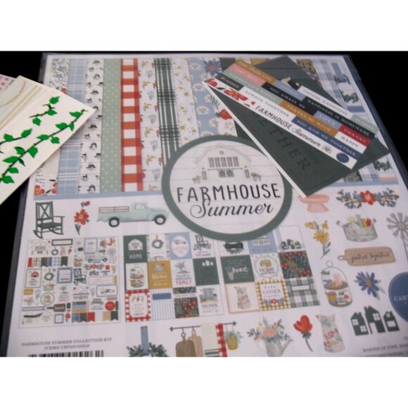 Amusement Park Stickers, Carta Bela FARMHOUSE SUMMER SCRAPBOOKING KIT, - Picture 6 of 9